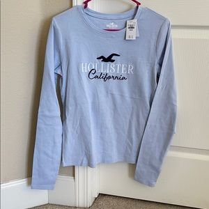 Blue long sleeve Hollister shirt. Brand new